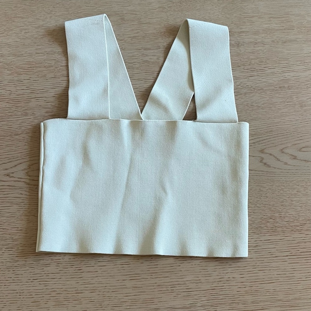 Cream Sleeveless Women's Top